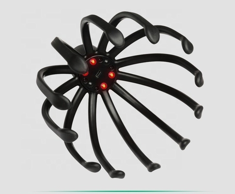 Langlebiger elektrischer Kraken-Kopf-Massager Kompakter wiederaufladbarer Kopfhaut-Massager