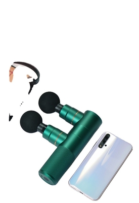Leichtgewicht 1,2 kg Muskelmassegerät 2 Köpfe 3 Modi Mini-Massagepistole
