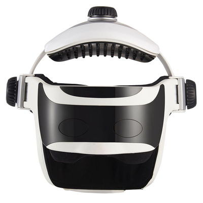 Einstellbarer Modus und Intensität Gehirnmassager Helm Schwarz ROHS