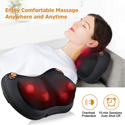 36W heiztes Massagekissen 4 Modus Vibrierendes Massagekissen PU-Leder