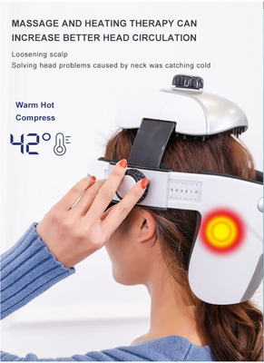 1.5 Pfund Elektrischer Kopfmassager Helm Für Tiefe Entspannung Massagehelm