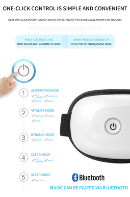 2 Stunden Nutzungszeit Augenmassager mit Bluetooth-Funktion und 3 Massage-Modi