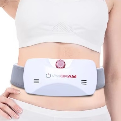 Aufgestellte Leder-Bauchmassage Gürtel Typ C Bauchfett Vibrationsgürtel