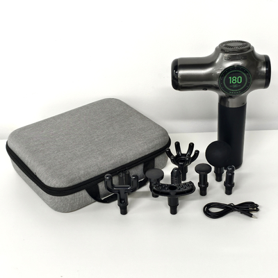 Professionelle leistungsstarke Massage-Pistole mit 99-Geschwindigkeit und 8 Massageköpfen LCD Touch Fascia Gun