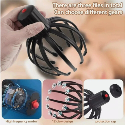 Geeignet für Kopf/Skalp Verstellbares Gurt Octopus Klaue Kopfhautmassager mit angepasstem Farblogo