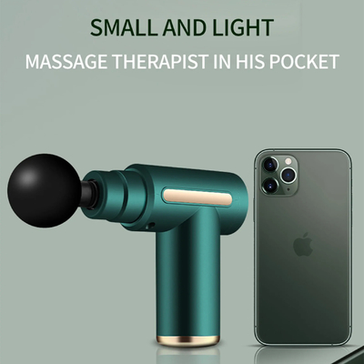 Mini Taschengröße 4 Köpfe 6 Geschwindigkeits-Massage-Pistole für schnelle und effektive Genesung