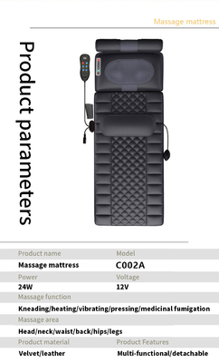 Ganzkörper-Vibrationsmassage-Matratze, entspannendes Shiatsu-Massagekissen